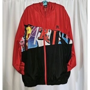 Parish Nation Full Zip Windbreaker Hooded Jacket‎ Men's Size 3XL Spellout